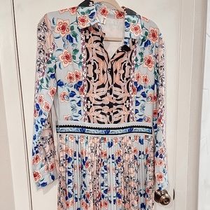 Beautiful Pleated Spring Dress.